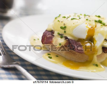 Stock Photo   Plate Of Eggs Benedict  Fotosearch   Search Stock Images    