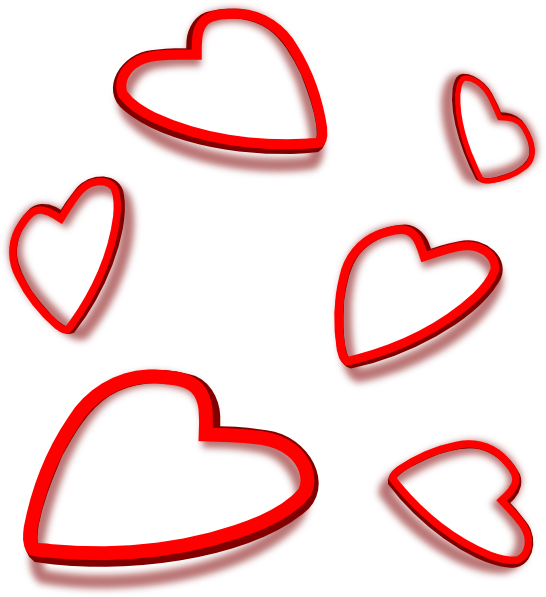 Valentine Hearts Clip Art At Clker Com   Vector Clip Art Online
