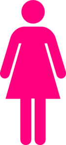 Women Toilet Symbol Pink Clip Art At Clker Com   Vector Clip Art    