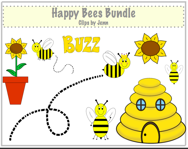 And A New Clip Art Set Featuring Some Pretty Cute Little Bees