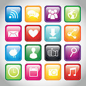 Application Clipart App Buttons   Clipart Graphic