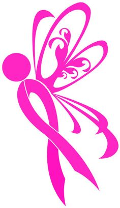 Breast Cancer Ribbon Vehicle Sticker Butterfly By Stoneeffectsmd  5
