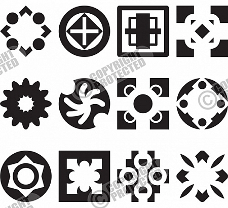 Bullets Vector Image Sets Download   Vector Clipart Images Stock