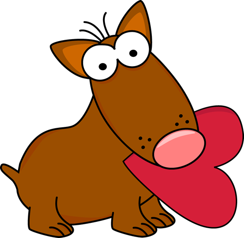 Cartoon Valentine S Day Dog Clip Art   Cartoon Valentine S Day Dog