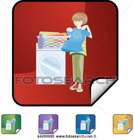 Clip Art   Folding Clothes  Fotosearch   Search Clipart Illustration