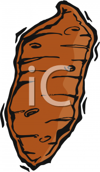Clipart Picture Of A Yam   Foodclipart Com