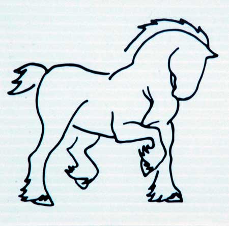 Draft Horse Clipart   Free Clip Art Images