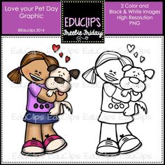 Ff Love Your Pet Day Graphic More Schools Graphics Clipart Fonts Comic