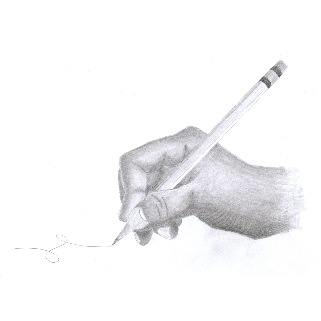 Hand Holding Pencil Hand Holding Pencil