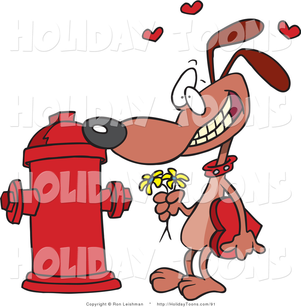 Hydrant On Valentine S Day Holiday Clip Art Ron Leishman