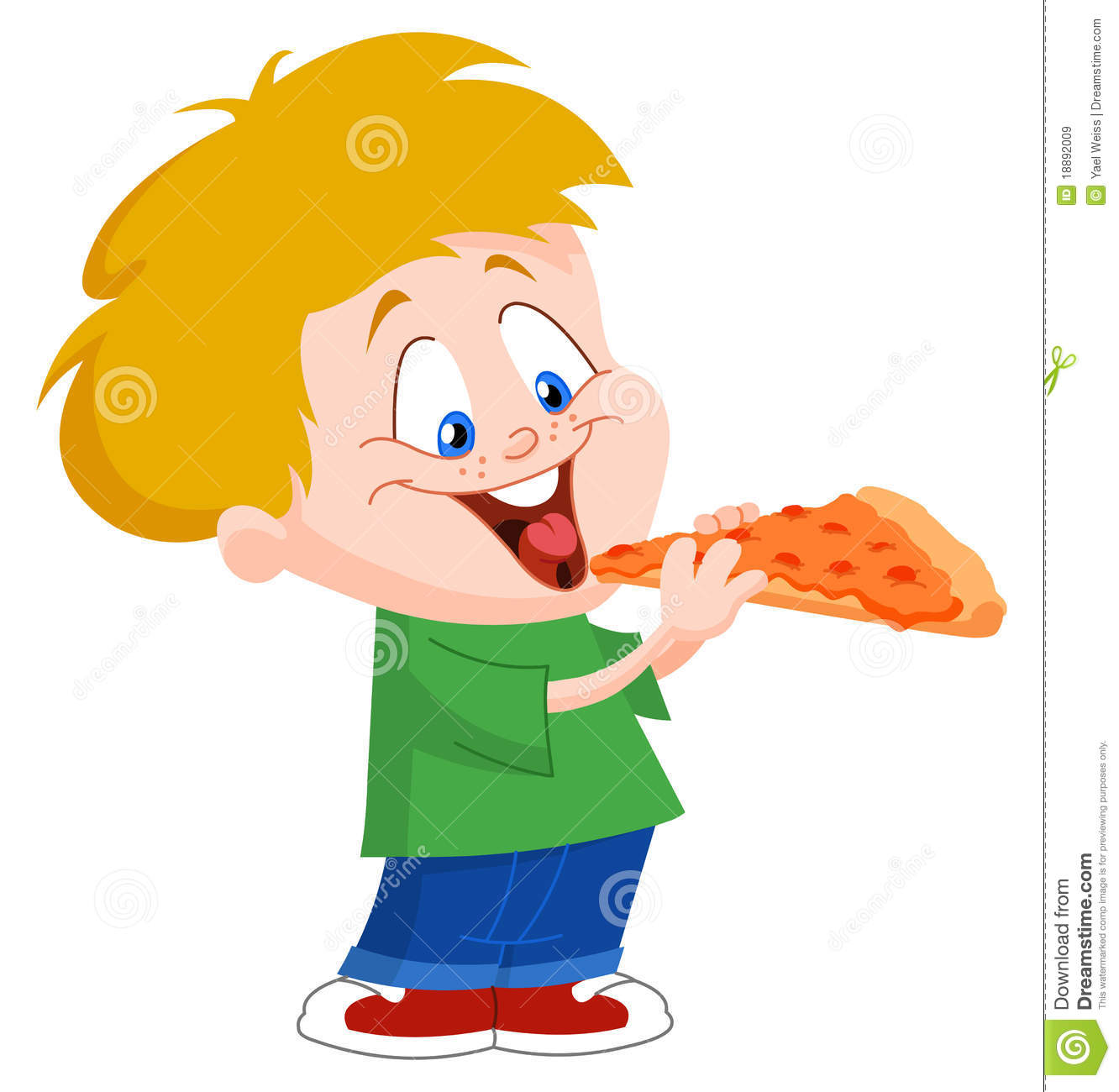 Kid Eating Pizza Royalty Free Stock Images   Image  18892009