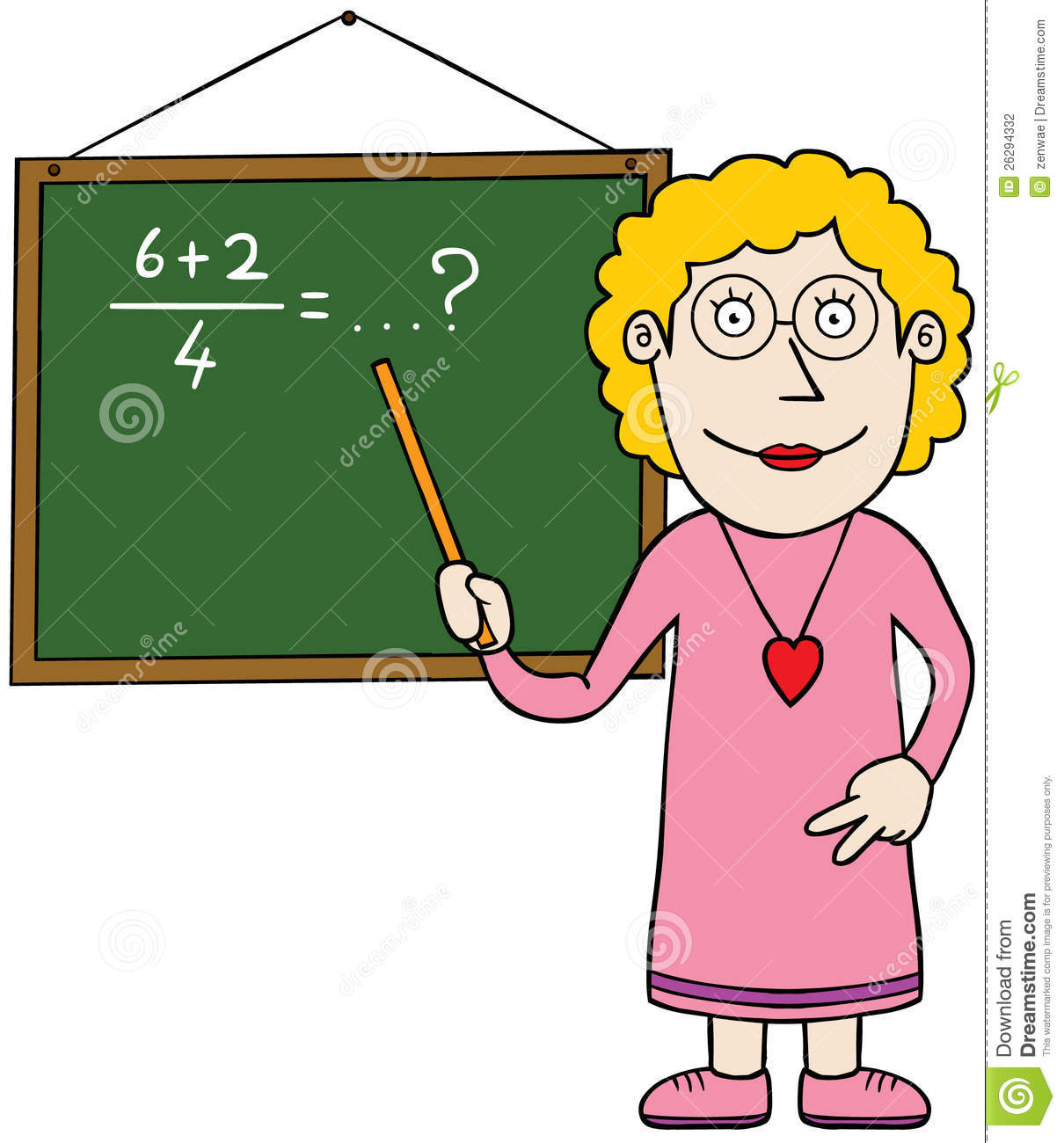 Math Teacher Teaching Female Mathematics Teacher 26294332 Jpg