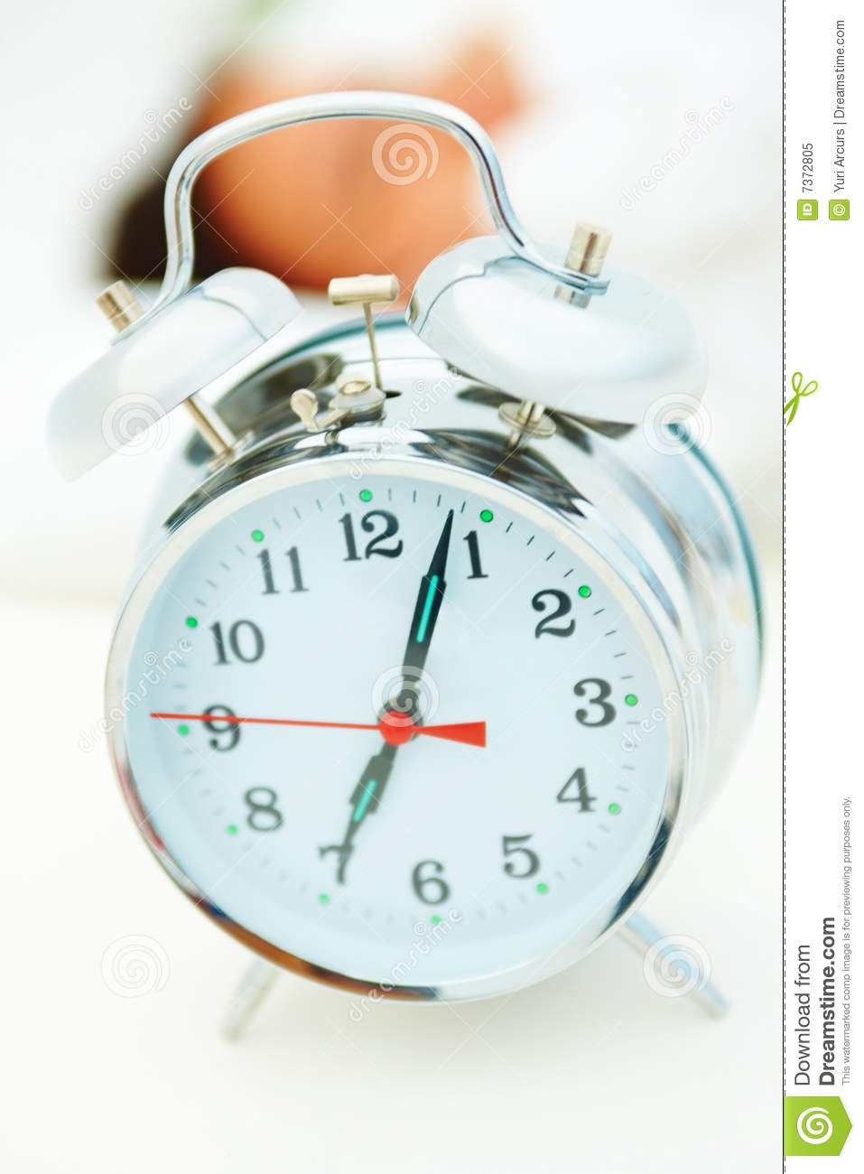 Royalty Free Stock Photo  Time To Get Up  Alarm Clock  Image  7372805