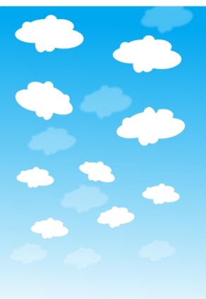 Sky With Clouds Clip Art Free Vector In Open Office Drawing Svg    Svg    