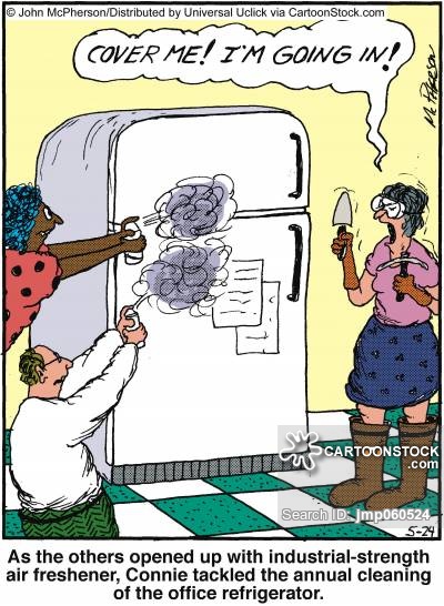 Smelly Refrigerator Cartoon