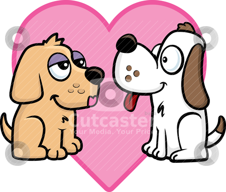 Vector Clipart Animal Cartoon Clip Art Day Dog Heart Love Pet