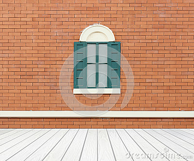 Window With Wall And Wood Floor Background