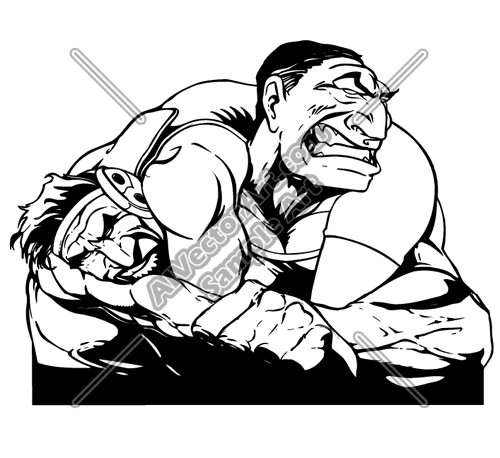 Wrams14 Clipart And Vectorart  Sports   Wrestling Vectorart And