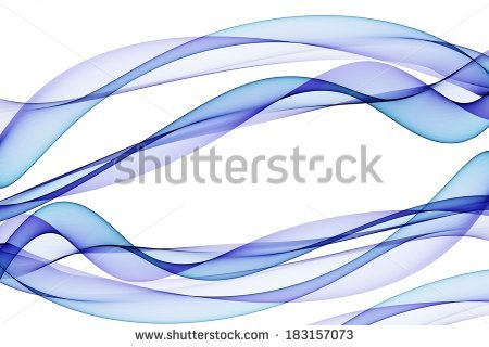 Abstract Spiral Pattern Of Intertwined Translucent Flowing Ribbons