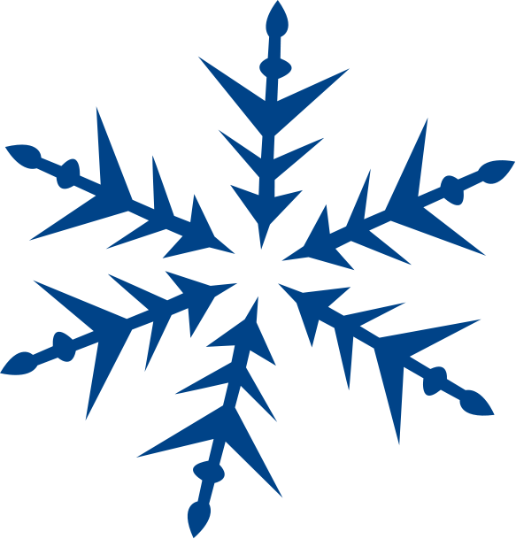 Blue Snowflake Clip Art Free
