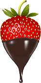 Chocolate Strawberry Clip Art Royalty Free  1907 Chocolate Strawberry    