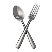 Crossed Spoon And Fork