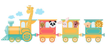 Cute Animal Train Animals Ride 51328572jpg Clipart