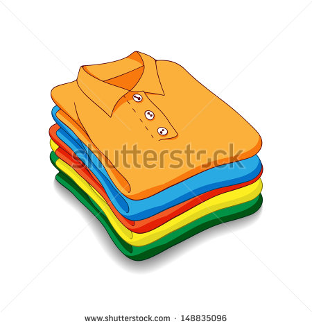 Fold Clothes Clipart Shirts Are Packed Clean And