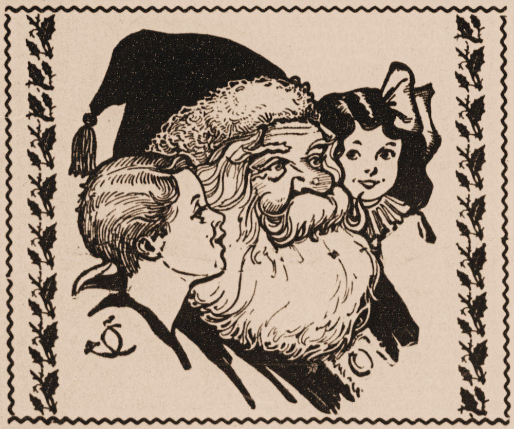 Free Vintage Clip Art   Santa Santa Santa    The Graphics Fairy