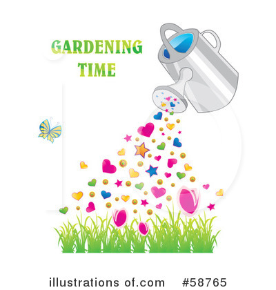 Gardening Clipart Image Clip Art Illustration Of A Watering Can
