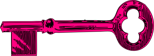Hot Pink Key Clip Art At Clker Com   Vector Clip Art Online Royalty