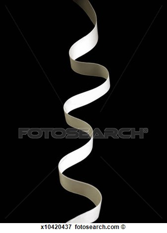 Picture   White Ribbon Flowing On A Black Background   Fotosearch    