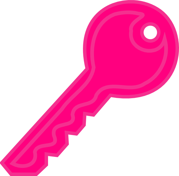 Pink Key Clip Art At Clker Com   Vector Clip Art Online Royalty Free
