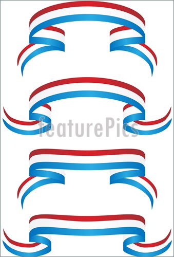 Ribbon Set   Patriotic Illustration  Vector To Download At Featurepics
