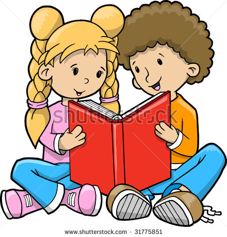 Uproar Clipart Children Reading Books Clip Art 482 Jpg