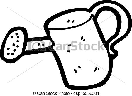 Vector Clipart Of Cartoon Watering Can Csp15556304   Search Clip Art