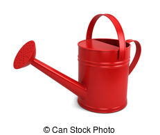 Watering Can 3d Illustration Isolated On White Background