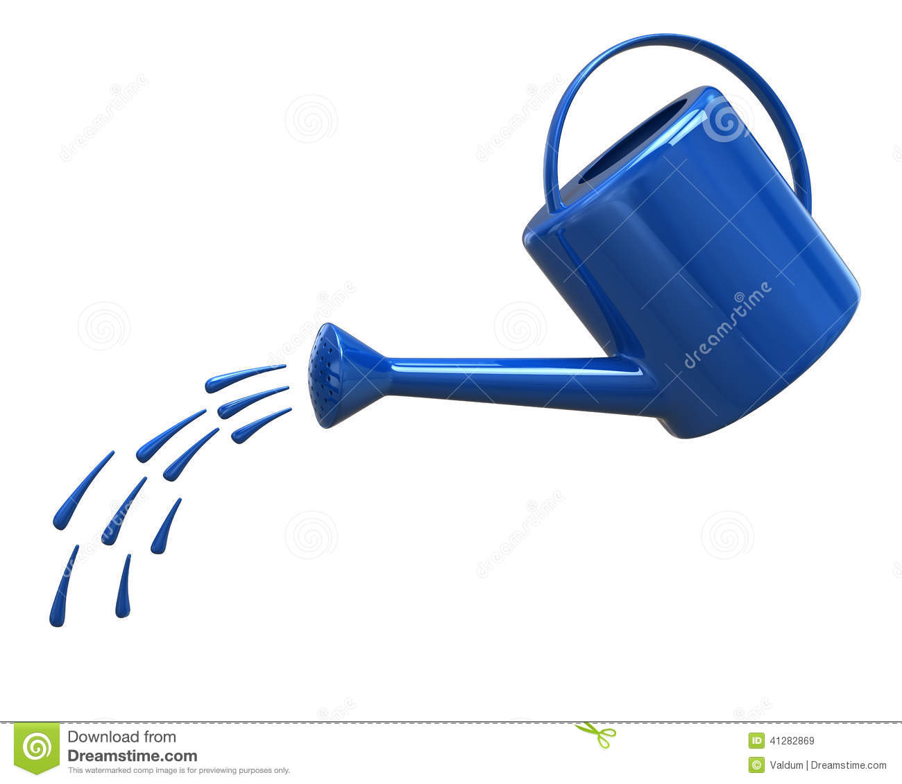 Watering Can Pouring Water Stock Illustration   Image  41282869