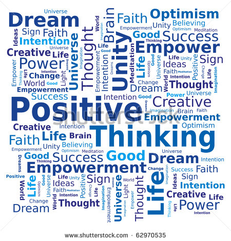 Word Cloud   Positive Thinking Stock Vector 62970535   Shutterstock