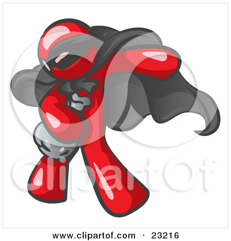 Bandit Mask Clip Art 23216 Clipart Illustration Of A Red Man In A Mask