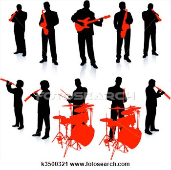 Clipart   Live Music Band Collection  Fotosearch   Search Clip Art    