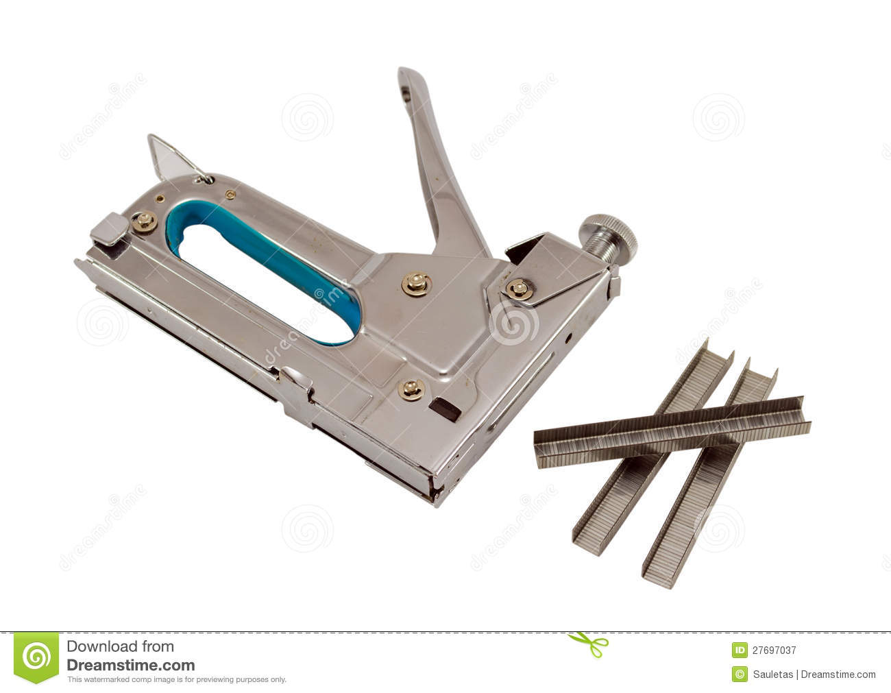     Free Stock Photography  Stapler Pin Clip Tool Fasten Material On White