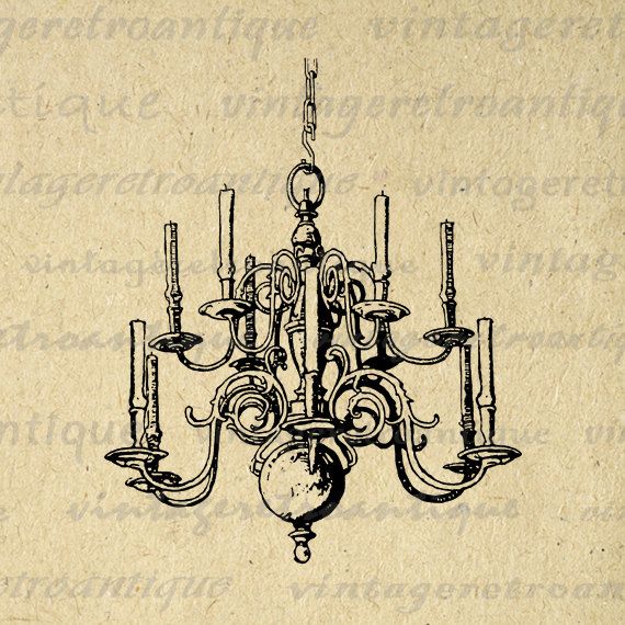     Graphics Candles Chandeliers Victorian Clipart Chandeliers