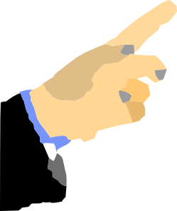 Hand Pointing Finger Clip Art At Clker Com   Vector Clip Art Online