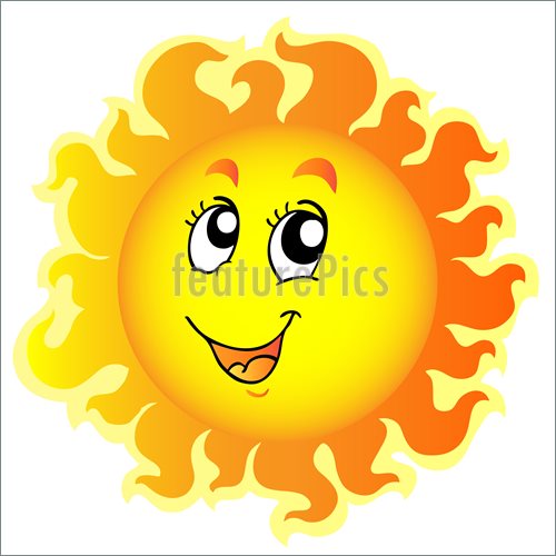 Happy Sunshine Clip Art  Royalty Free Vector Clip Art