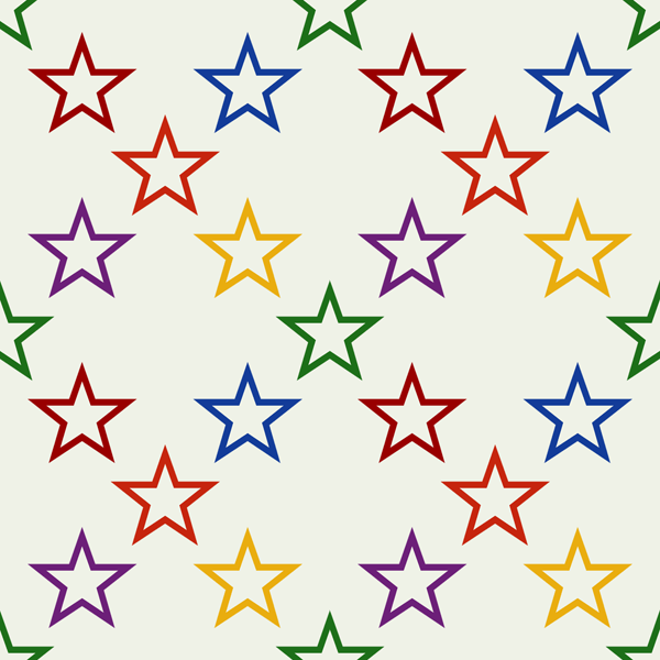 High Resolution Colorful Star Pattern