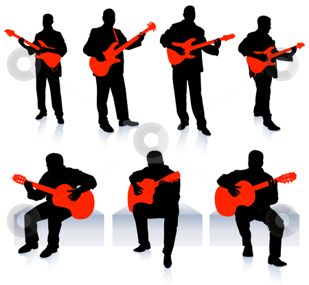Live Music Band Collection Stock Vector Clipart Live Music Band