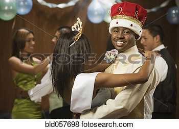 Picture   African Prom King And Queen Dancing  Fotosearch   Search    