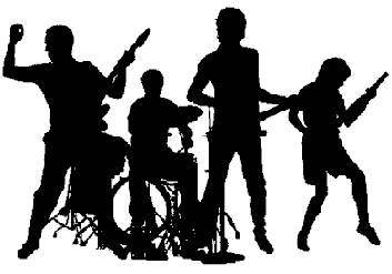 Rock Band Silhouette Click Image To Open