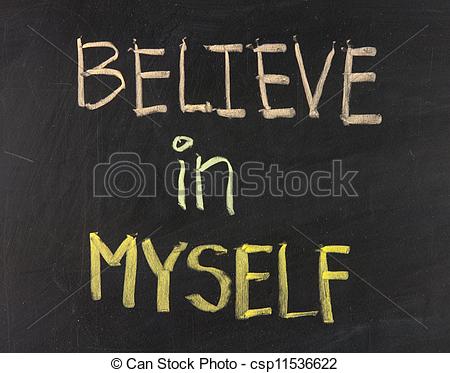 Stock Photo   Believe In Myself   Stock Image Images Royalty Free